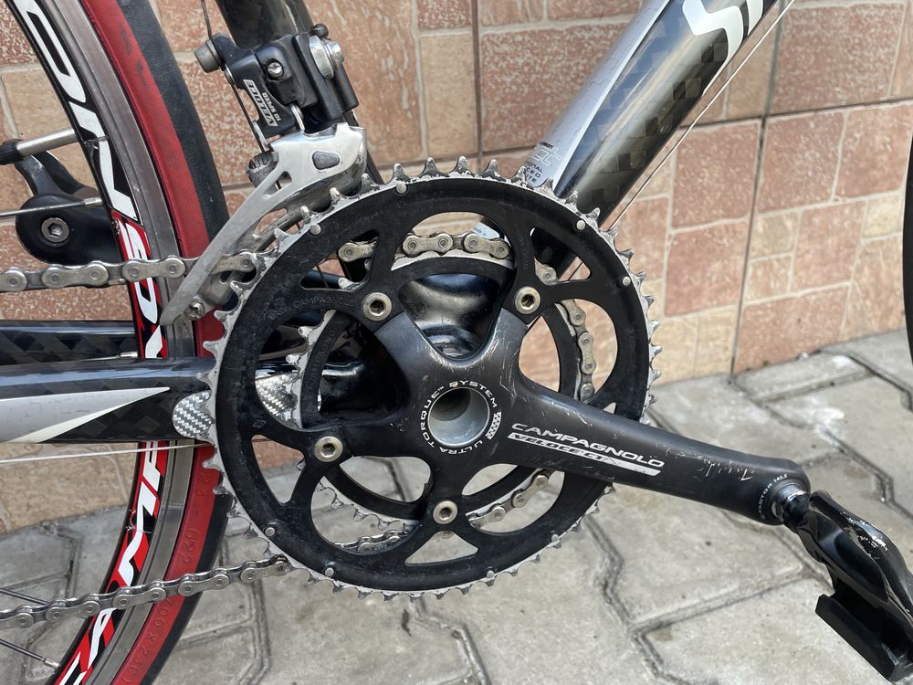 Bicicleta cursiera Carbon full Campagnolo