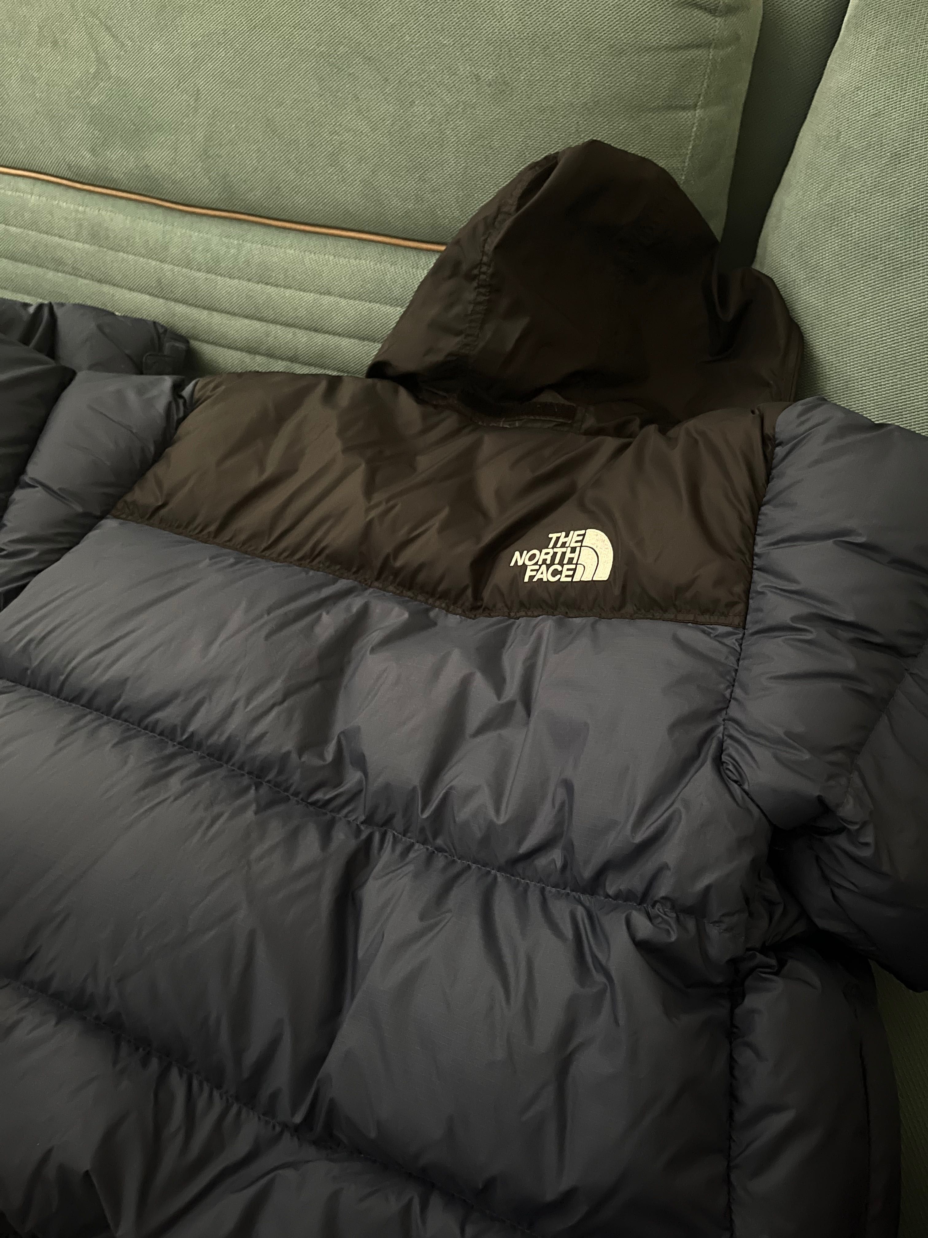 Тъмносиньо The North Face original зимно яке