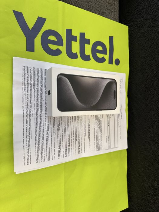 КАТО НОВ 512GB iPhone 15 Pro Max Yettel Гаранция до 2025г Black