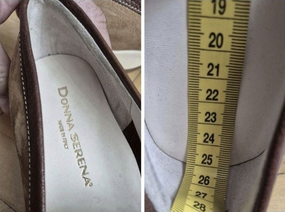 Donna Serena - Pantofi damă, Made în Italia, Piele naturala - 38