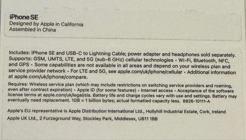 iPhone SE 2022, Starlight, 64GB