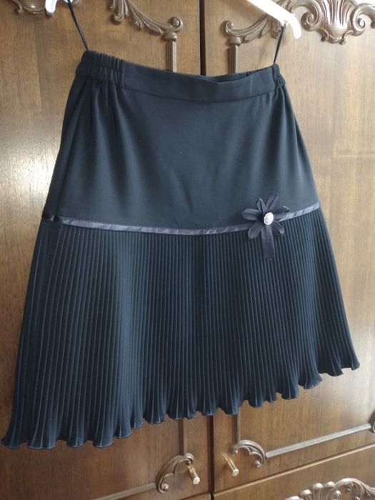 Юбка школьная синяя. 40 размер.
