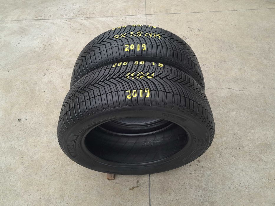 Doua anvelope 225 55 18 michelin crossclimate suv profil 7,5 mm