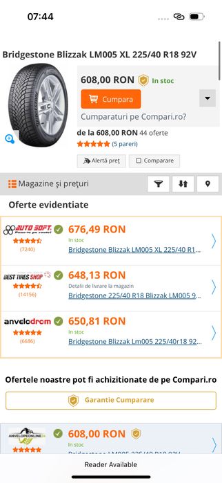 225/40R18 92V M+S Bridgestone 2022 6,5-5,6mm stare perfecta