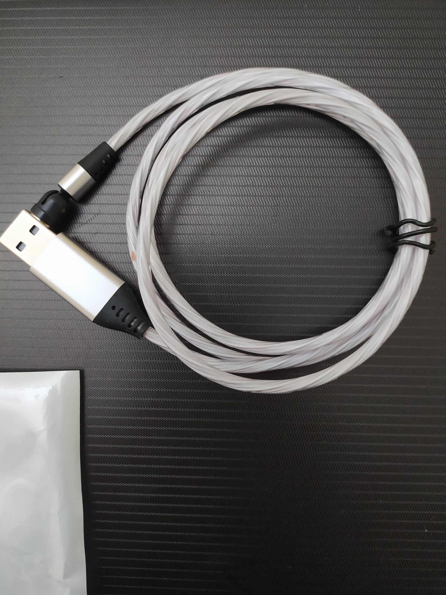 Магнитный шнур micro USB светящийся