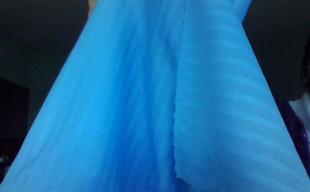 Луксозен Плат Сатен,цвят зелен ,син