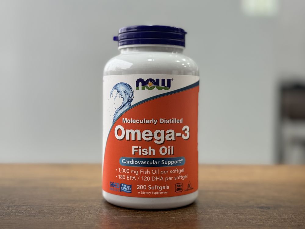 Now Omega-3 fish oil 200softgels