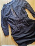 Къса черна рокля Pull and Bear размер S