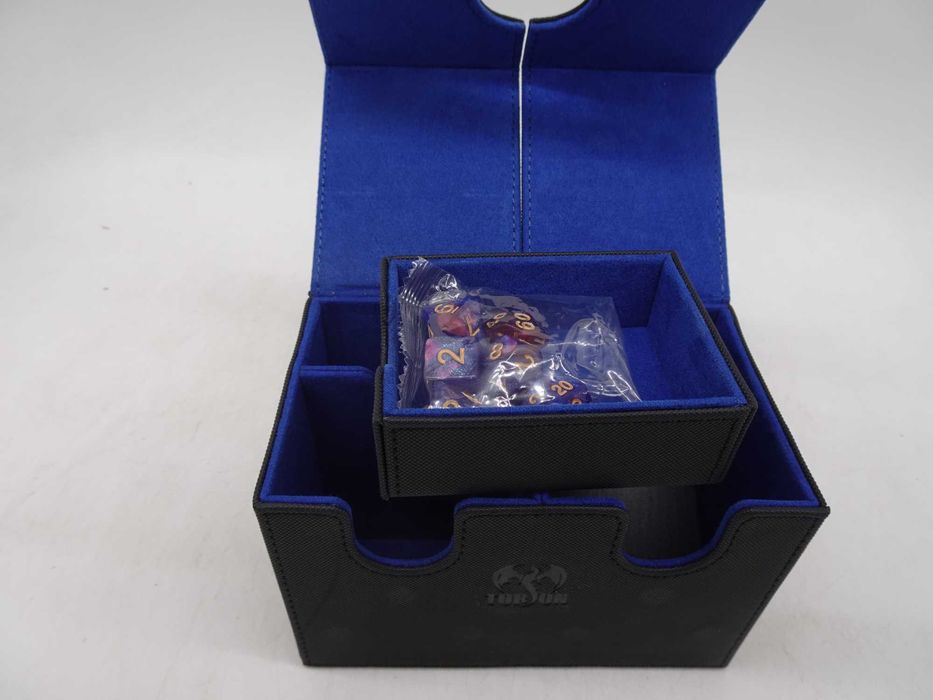 Cutie de cărți ZLCA cu tavă pentru zaruri pentru cărți MTG