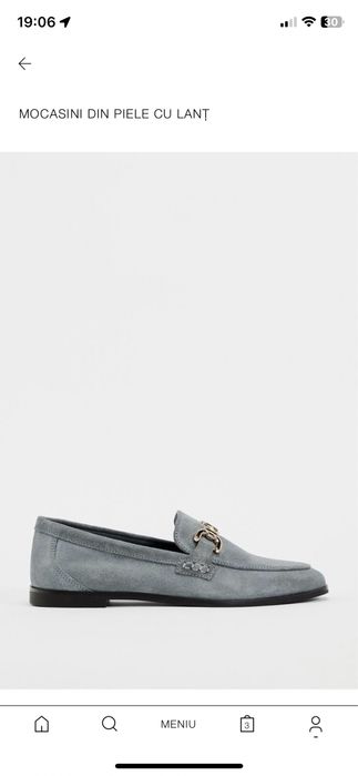 Mocasini piele zara 36