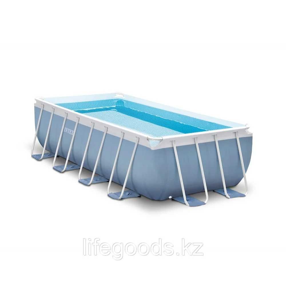 Каркасный бассейн 400x200x100 см, фильтр-насос + лестница, Intex 26788