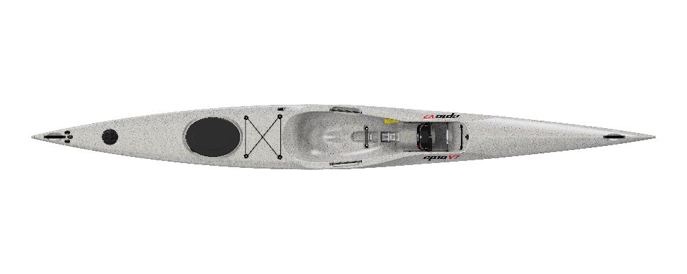 caiac epic Kayaks V7 surfski polietilena, padela carbon