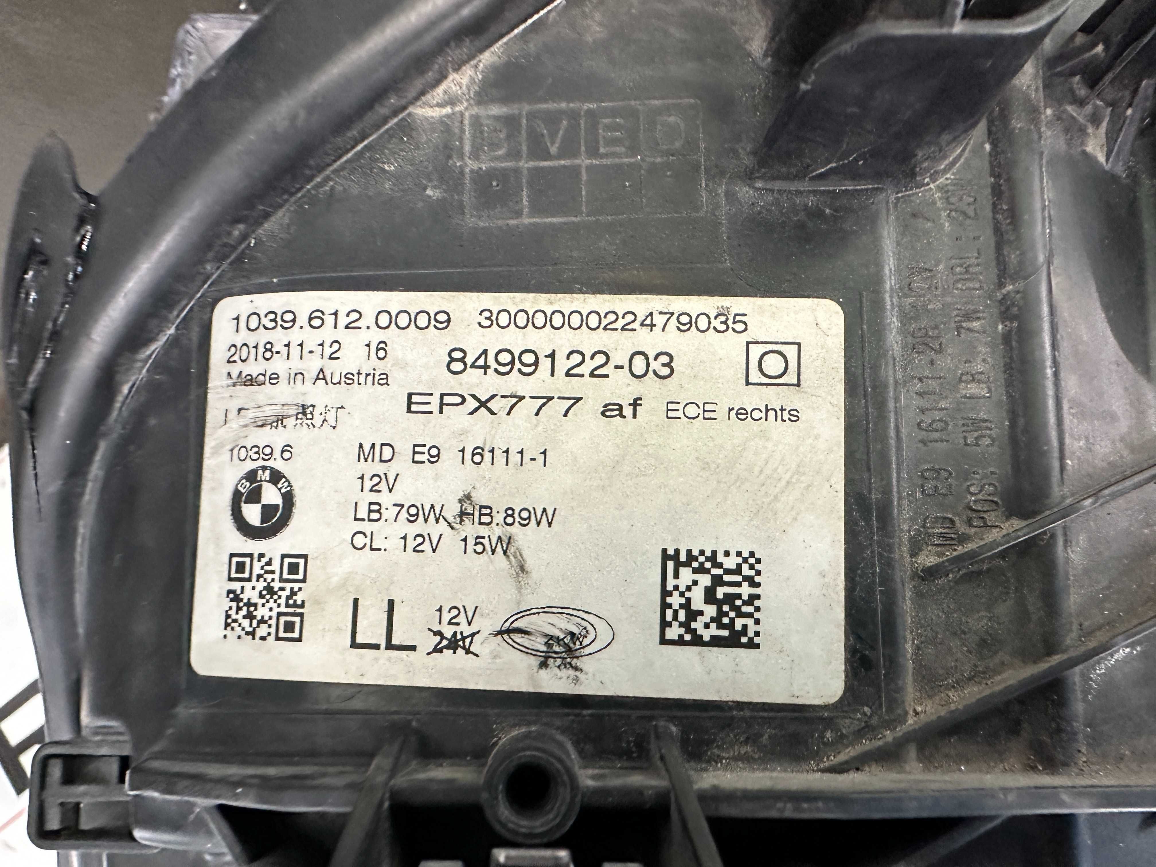 фар фарове десен BMW 5 G30 G31 far farove за БМВ  Г30 Г31 Adaptive LED