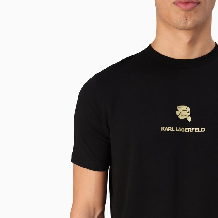 Оригинална мъжка тениска в черно Karl Lagerfeld