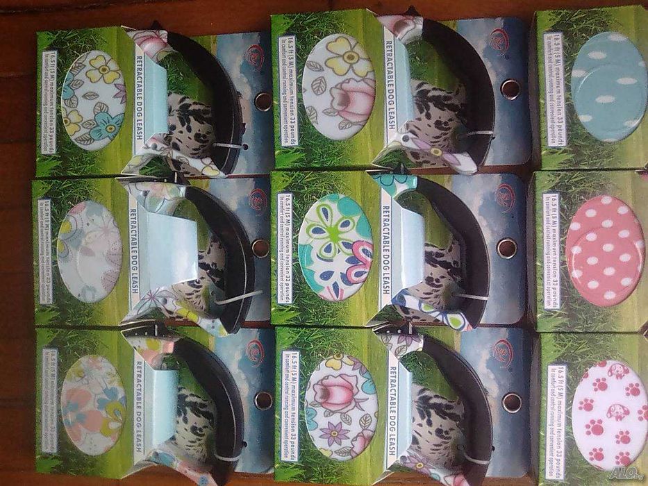 Повод 5м за кучета до 15кг 7лв/бр, само на цветя!