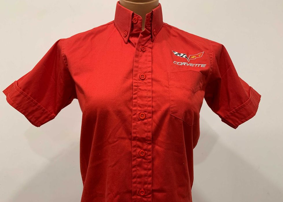 Camasa Corvette rosie S unisex marime mica