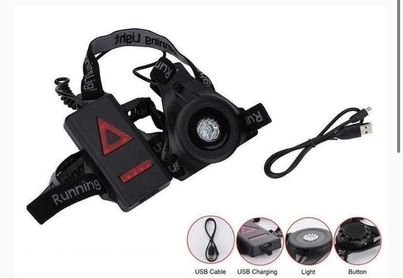 Акумулаторни светлина за бягане. Двулицеви.Run light cree xre Q5