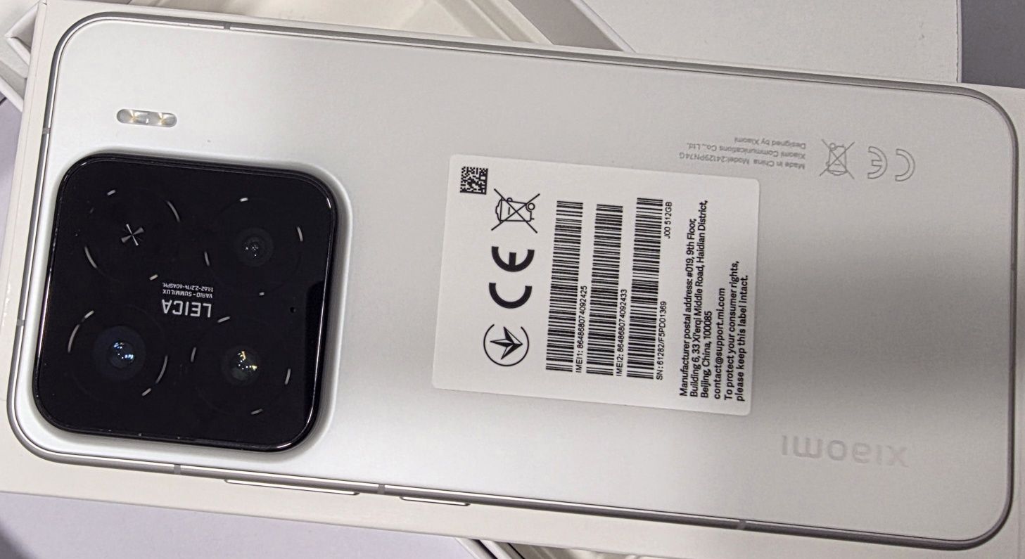 Xiaomi 15 White 6.36 ", 512 GB, RAM 12 GB, 50+50+50 MP, 5G