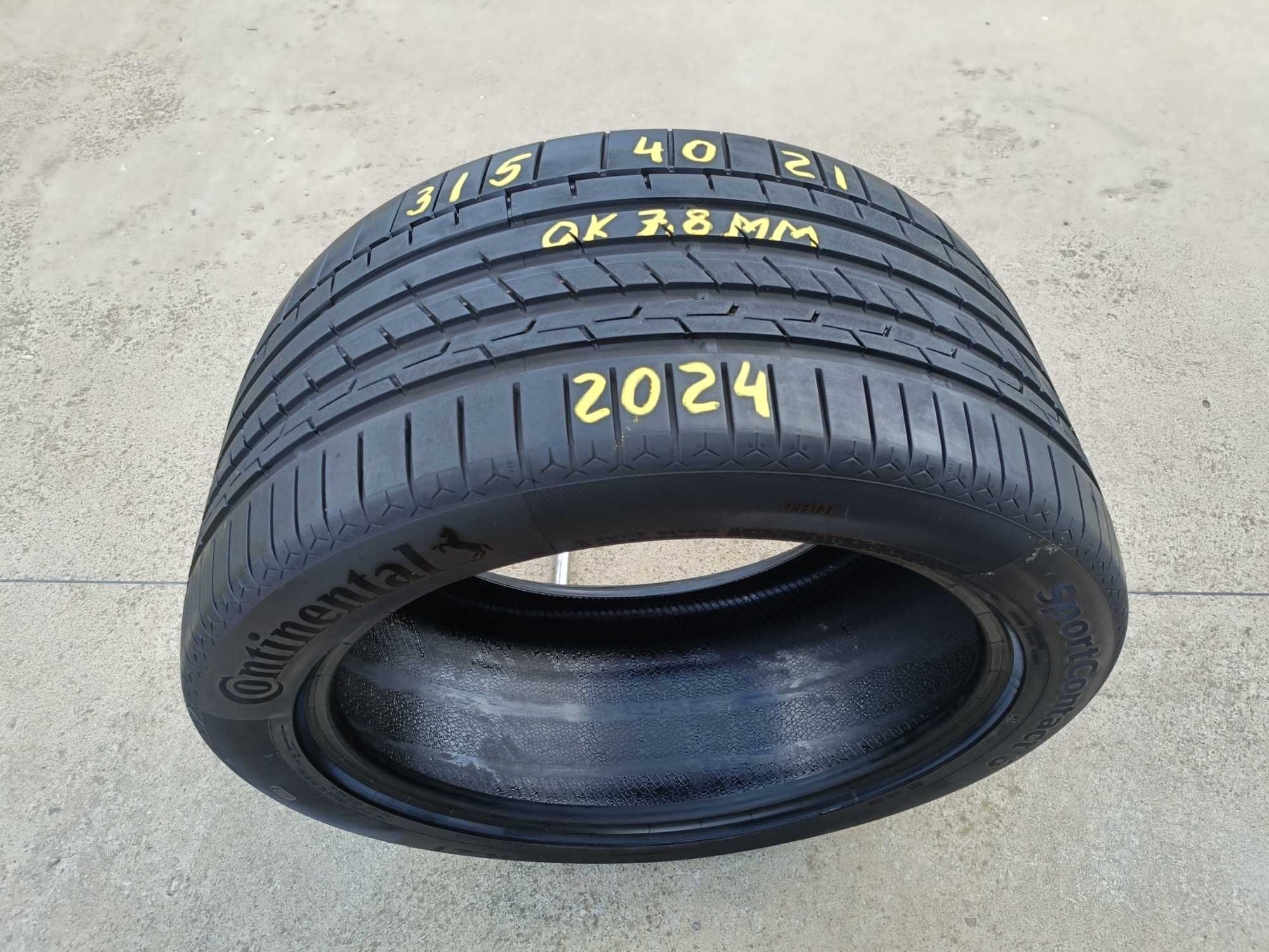 O anvelopa de vara 315 40 21 Continental SportContact 6 cu 7,8 mm 2024