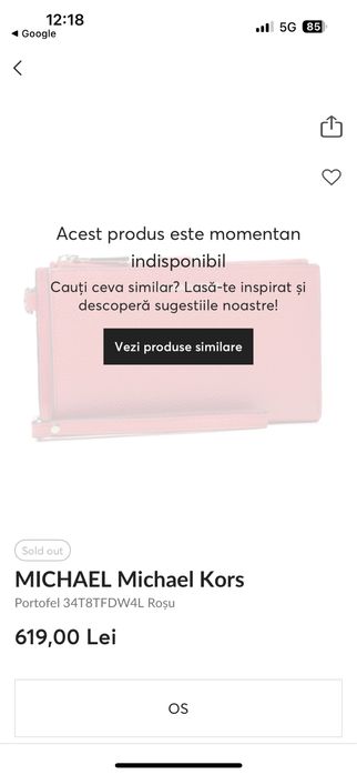 Portofel Michael Kors Rosu nou