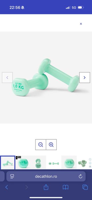 Gantera culoare verde mint