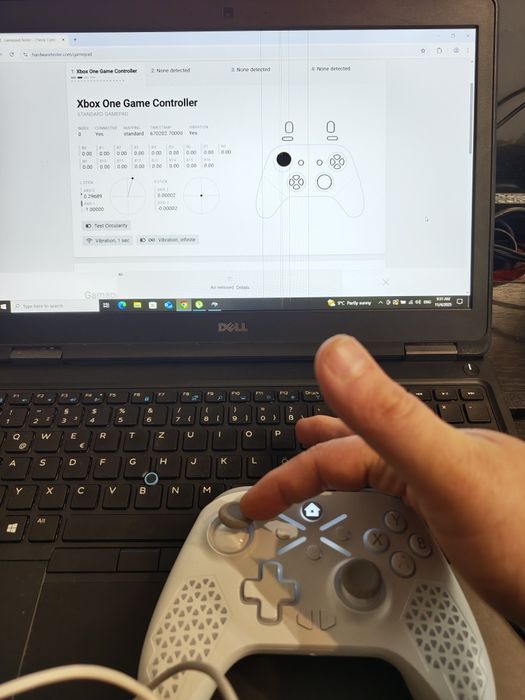 Controler cu fir rgb led compatibil Xbox one/s/x /PC