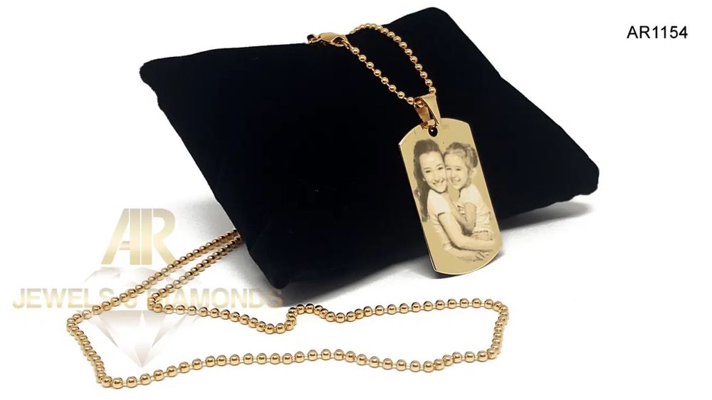 Lantisor 60cm Aur 14K cu pandantiv Army [AR1154]