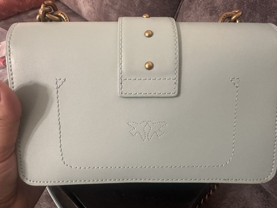 Оригинална чанта Pinko тюркоаз