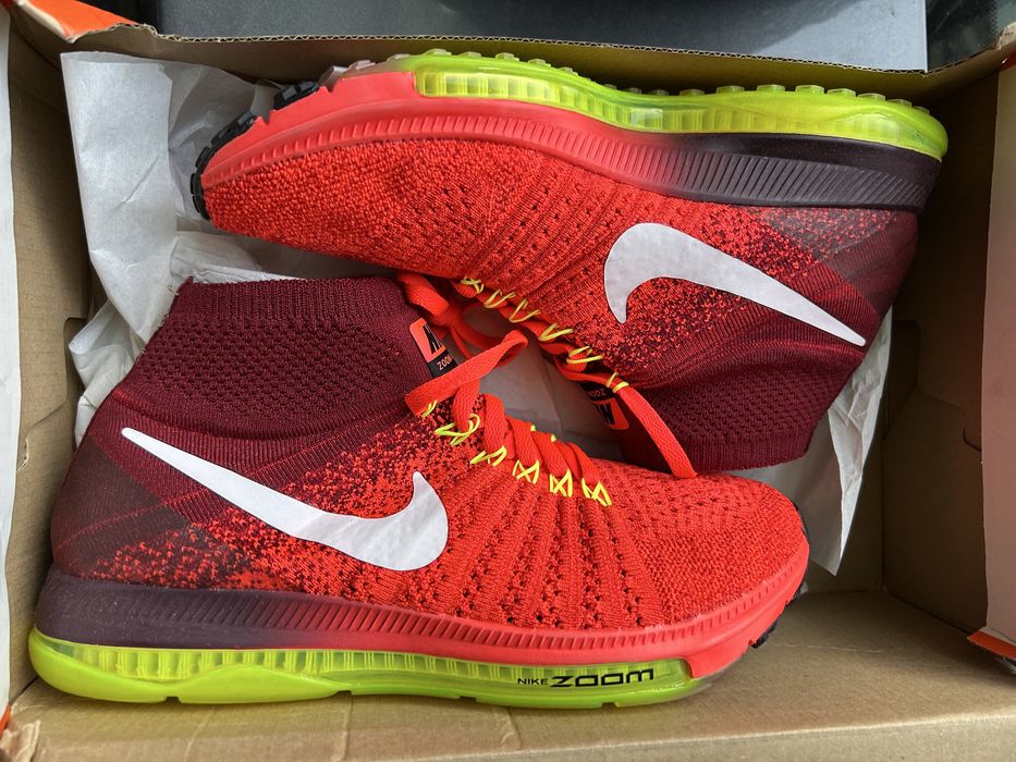 Nike Zoom All Out Flyknit Bright Crimson UK4/EUR37.5номер/23.5см
