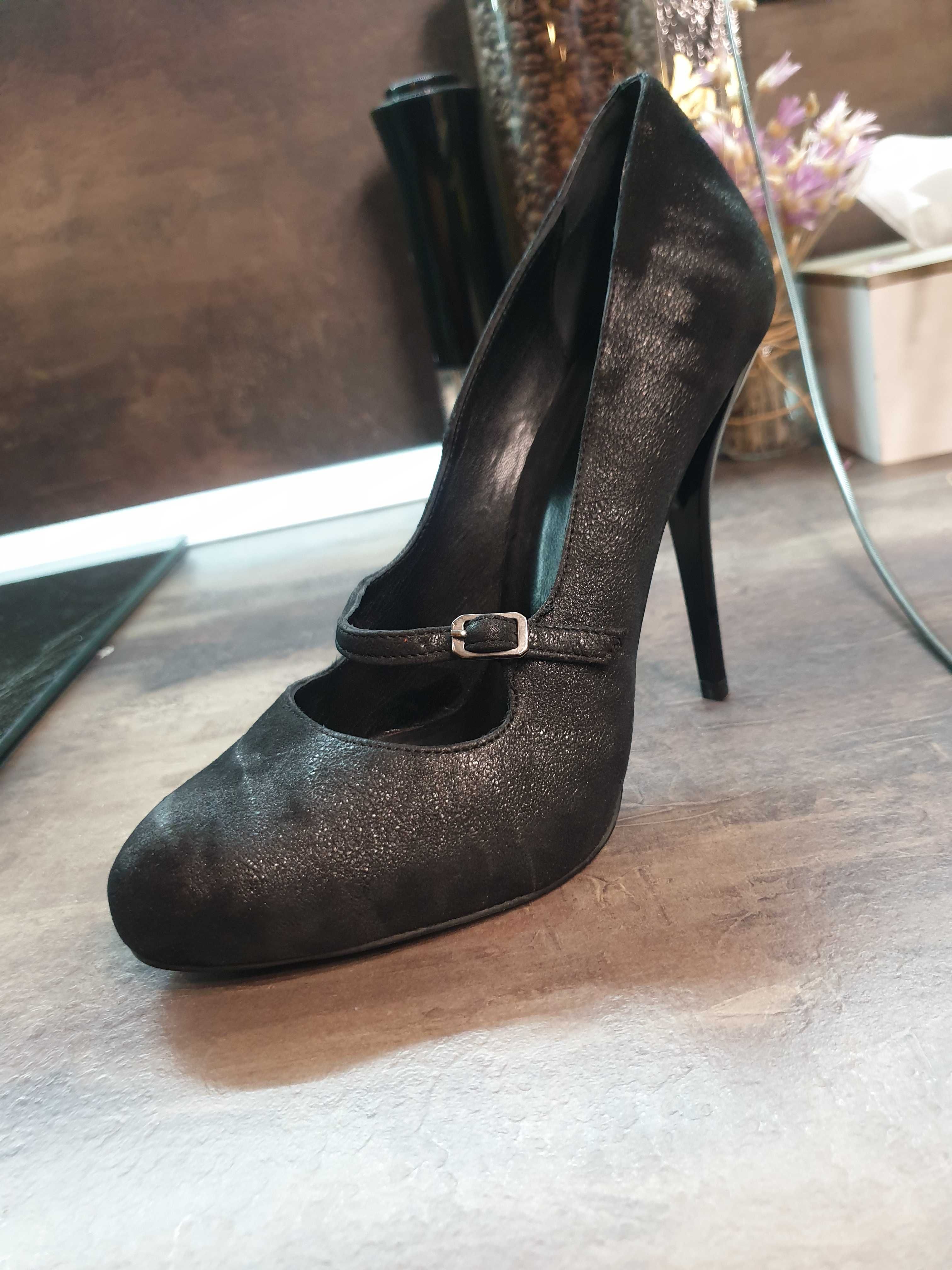 Дамски обувки Dario Bruni - естествена кожа - висок ток - нови