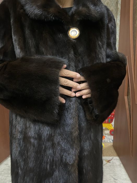 Норковая шуба длинная