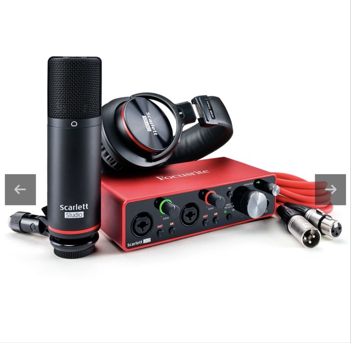 Комплект для звукозаписи Focusrite scarlett 2i2 Studio 3nd GEN