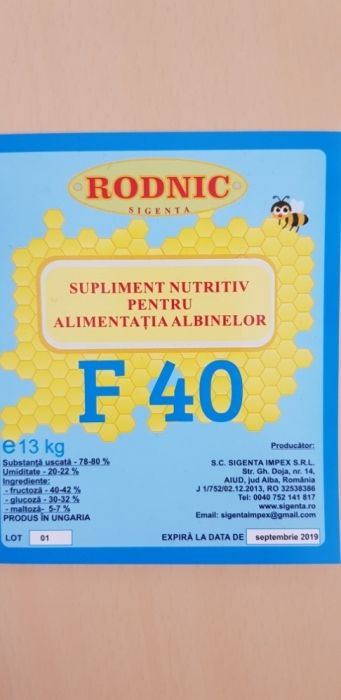 Sirop hrana albine  F 40 RODNIC