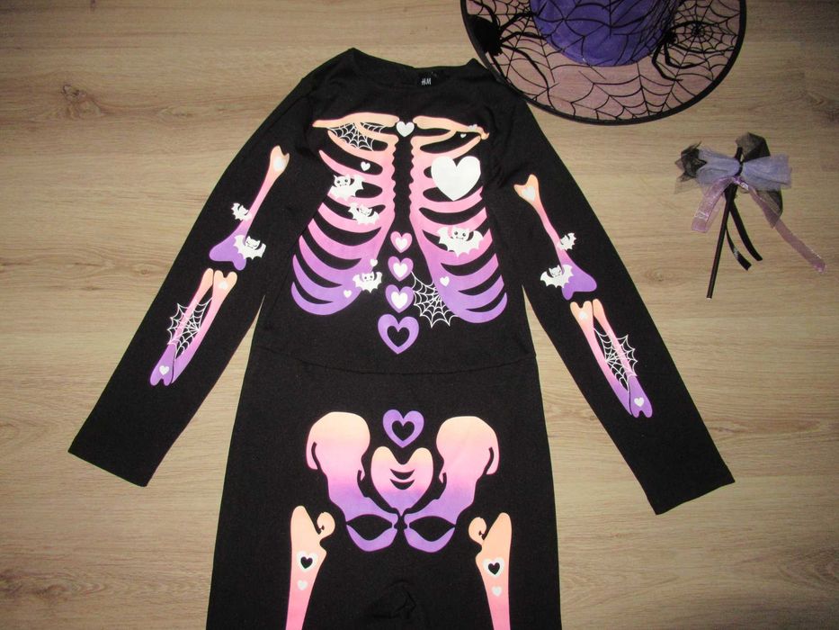 ХЕЛОУИН гащеризон в ЯРКИ ЦВЕТОВЕ и шапка--140 номер