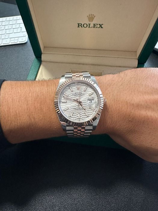 Rolex Datejust 41 Rose Gold Motif Dial