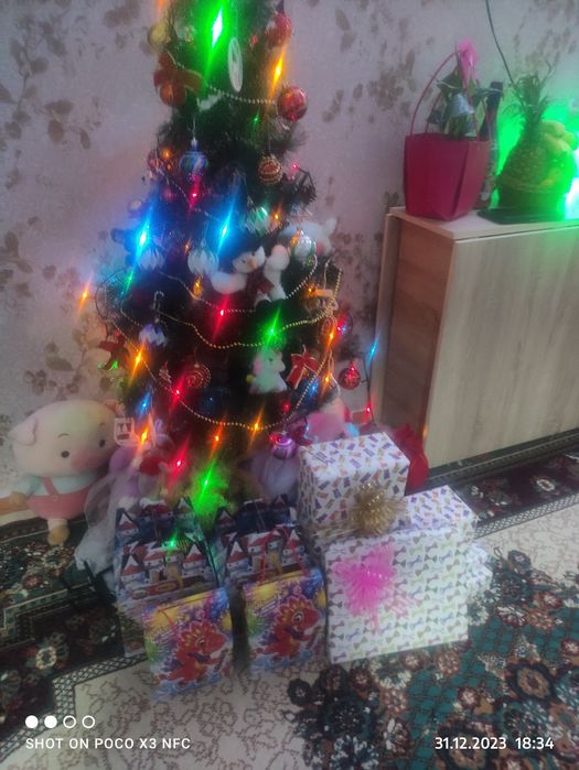 Елка 150см  с игрушками 10000