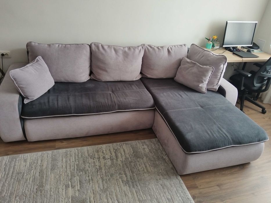 Десен Ъглов Диван с функция сън