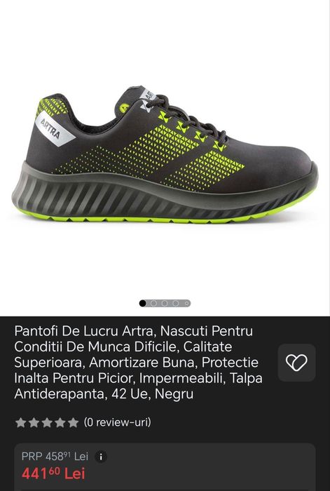 Pantofi protecție/lucru Artra, 40, noi la cutie