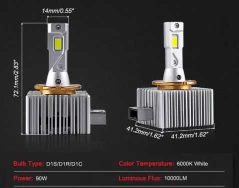 Лед крушки №3657-1 Led-Xenon-D1S -Canbus- D-serie - 2 бр.