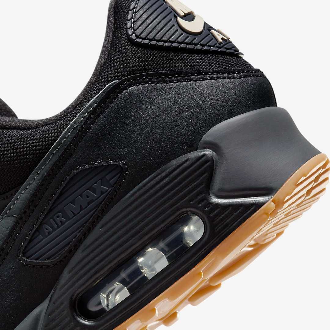Nike - Air Max 90 Black Gum номер 38.5 дамски черни Оригинал Код 5702