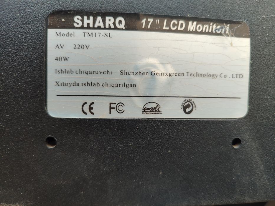 Monitor Sharq 17 lik monitorlar