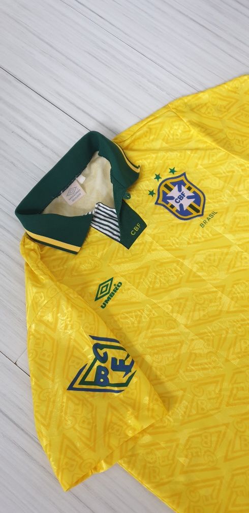 Umbro Brasil 1991 - 1993 Mens Size L ОРИГИНАЛ! Мъжка Тениска!