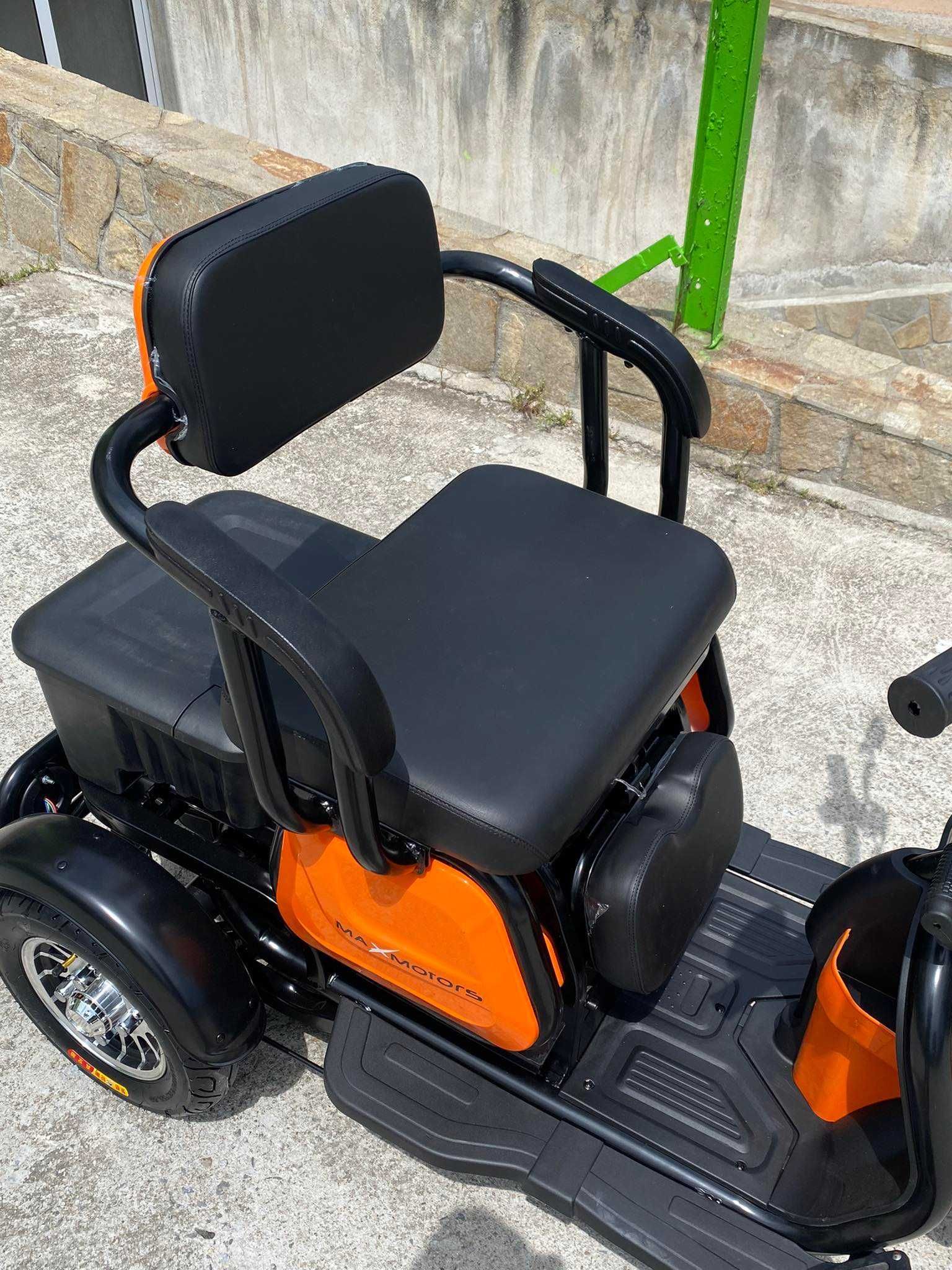 Електрическа триместна триколка MaxMotors X1 1500W Orange