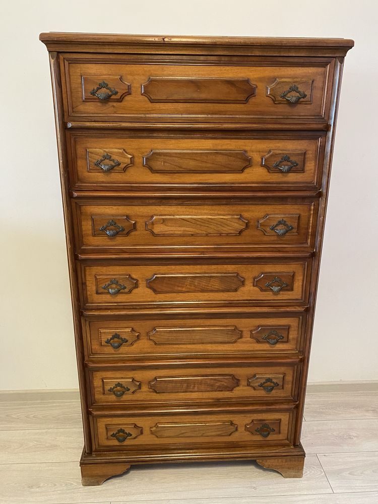 Comoda Servanta Saptamanal Lemn 7 Sertare Vintage
