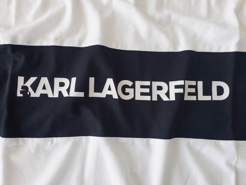 ПРОМО KARL LAGERFELD-XL и XXL-Оригинална мъжка бяла тениска