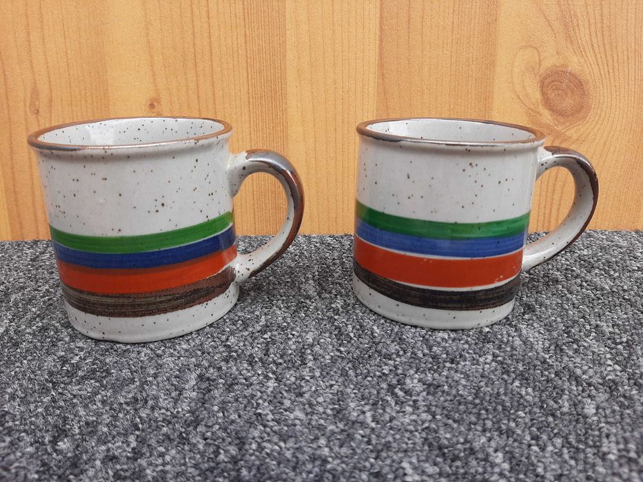 Чаши за чай кафе керамични – цветни 2бр., бели 6бр.