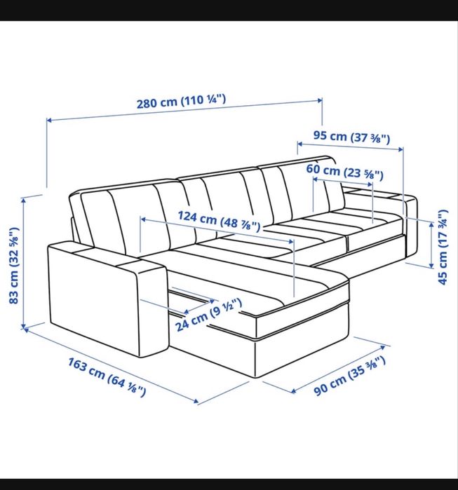 Vand coltar 3 locuri cu sezlong