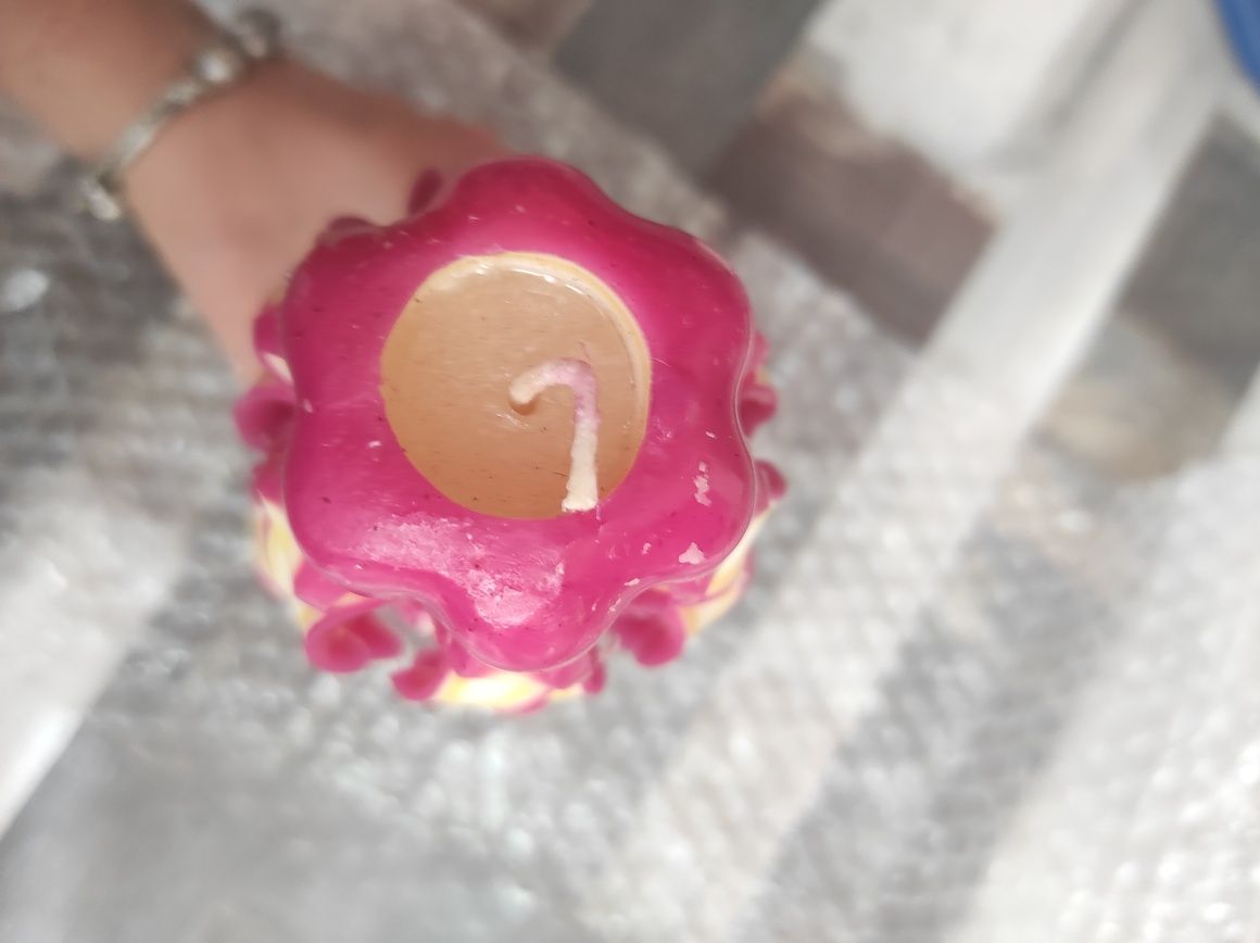 Декоративна свещ ръчно изработена карвинг свещ