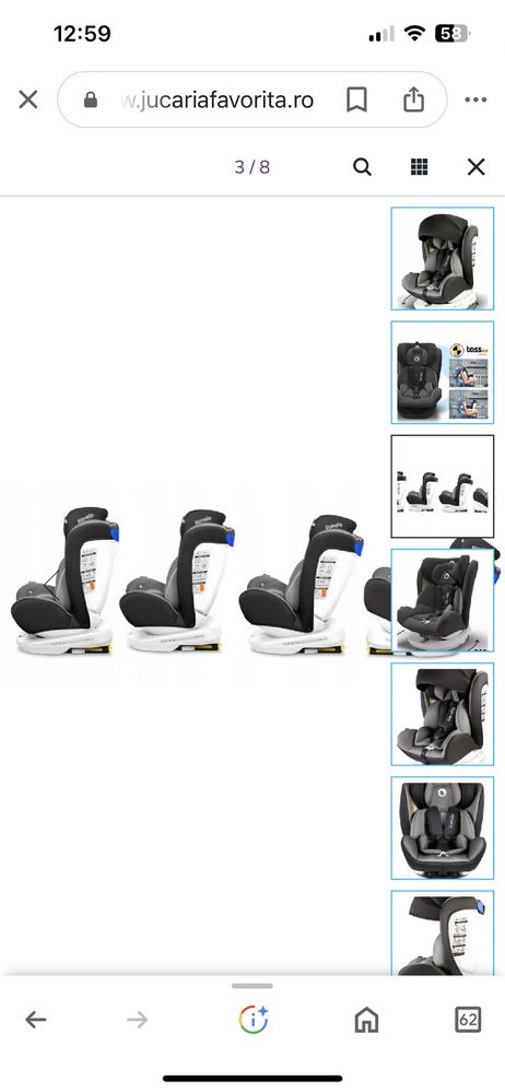 Scaun de masina cu isofix