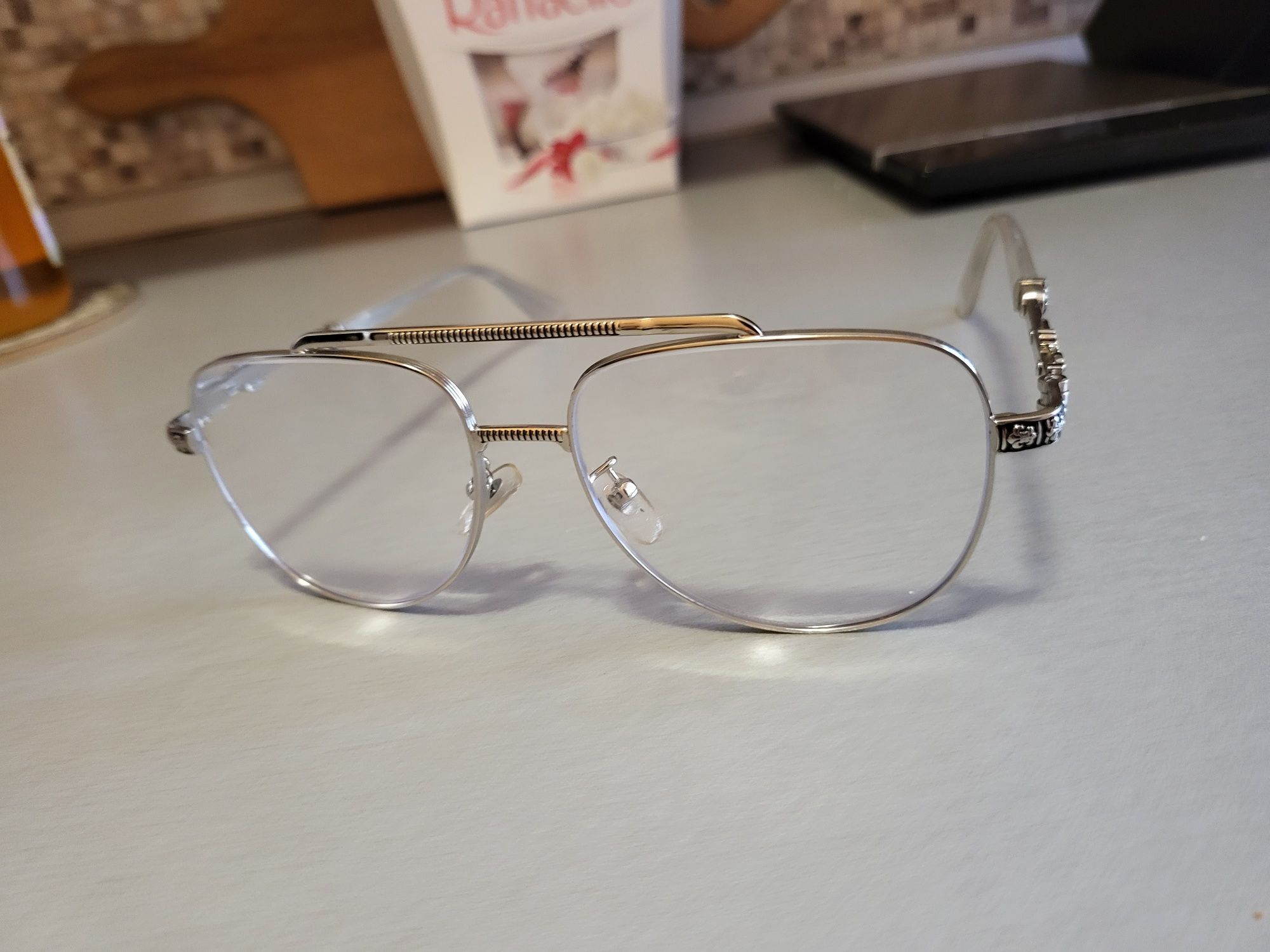 Chrome Hearts очила с диоптър +3.00